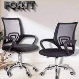 Cadeira de Escritório Secretária Base Cromada com Rodinha Fortt Lisboa – CSF02