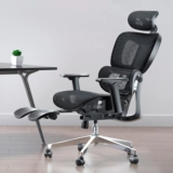 Cadeira Escritório Ergonômica Executiva Premium Cosy T03 Cor Preto Material do estofamento Mesh