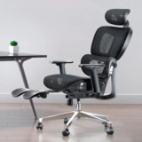 Cadeira Escritório Ergonômica Executiva Premium Cosy T03 Cor Preto Material do estofamento Mesh