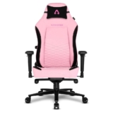 Cadeira Gamer Alpha Gamer Alegra Fabric, Até 150 kg, Apoio de Braço 4D, Mecanismo Frog, Apoio Lombar Ajustável, Rosa – AGALEGRA-F-PK