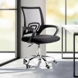 Cadeira Giratória De Escritório Preta Com Rodinha Executiva Marca Polex