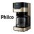Cafeteira Elétrica Philco PCFD38CH Touch – 38 Xícaras Preto e Champagne