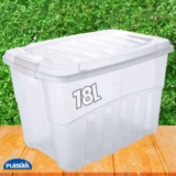 Caixa 78 l com Trava, Plasútil, Incolor