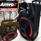 Caixa Amplificada Amvox Aca 1100 Dezoitão 1100w Rms Bivolt Cor Preto 127V/220V