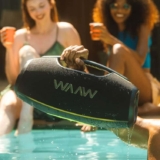 Caixa de Som Bluetooth Waaw by Alok Hyperboom 1000 À Prova d’Água, Até 12h de Autonomia