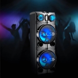 Caixa De Som Pulse Storm 2 12 Pol Bleutooth Led Rádio-1500w cor Preto