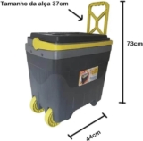 Caixa Térmica, 34 Litros, com Rodinha, Cinza – Antares