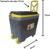 Caixa Térmica, 34 Litros, com Rodinha, Cinza – Antares