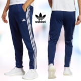 Calça Adidas Training Essentials 3 Listras Masculina – Marinho+Branco
