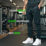 Calça Dry Fit Esportiva Masculina Slim Academia Treino