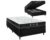 Cama Box Casal Baú Colchão de Espuma Semi Ortopédico Extra Firme Resistente Cinza 138x188x52cm Suporta 80kg Por Pessoa