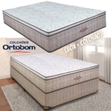 Cama Box Casal (Box + Colchão) Ortobom – de Mola 61cm de Altura New Ortotech