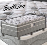 Cama Box Conjugada Solteiro PROdormir Advanced com Espuma D28 54x88x188 cm – Branco/Cinza