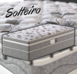 Cama Box Conjugada Solteiro PROdormir Advanced com Espuma D28 54x88x188 cm – Branco/Cinza
