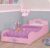 Cama Infantil Móveis Estrela Doll com Grade de Proteção – Rosa Acetinado