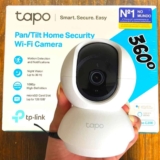 TP-Link Tapo C200, Camera de Segurança Wi-Fi 360º, 1080p Full HD, Visão Noturna, Audio de duas vias, Detecção de Movimentos, Trabalha com Alexa, 512G de Armazenamento Local, Armazenamento na Nuvem