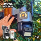 Camera Segurança Externa Lente Dupla 4k 6mp Sirene Policial P11
