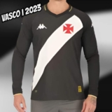 Camisa Kappa Vasco I 2023 Manga Longa