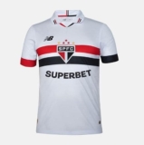 Camisa Masculina NB Home SPFC 2024 Jogador, Confecção Masculino, Branco/Vermelho/Preto, M