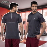 Camiseta Masculina ASICS Manga Curta Leve Mesh Anti Odor