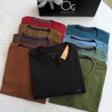 Camiseta Ogochi Básica Algodão Original Lisa Masculina