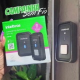 Campainha Sem Fio Com Bateria Cib 101 Preta Intelbras