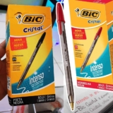 Caneta Esferografica BIC Cristal Intenso, Vermelha, Ponta Grossa de 1.6mm, Bold, 892011, 25 Unidades