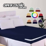 Capa de Colchão Casal em Malha com Ziper Arte Cazza