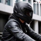 Capacete Asx City Solid Preto Fosco Integral Adulto