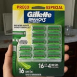 Carga para Aparelho de Barbear Gillette – Mach3 Sensitive 16 Cargas