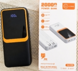 Carregador Portátil Power Bank Turbo 20000mah 22.5w Universal Para iPhone Samsung Motorlola Xiaomi Com Display Digital – Marca Hardline Preto ou Branco