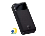 Carregador Rápido Portátil Power Bank Baseus 20000 Mah 15w Cor Preto