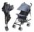 Carrinho de Bebê de Passeio Pratic Cinza e Preto – First Steps