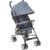 Carrinho de Bebê passeio Pratic Cinza e Preto – First Steps