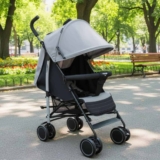 Carrinho De Passeio Para Bebê Park Até 15kgs Cinza Voyage