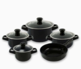 Ceraflame Conjunto Panelas de Cerâmica Duo Smart 5 Peças Preto