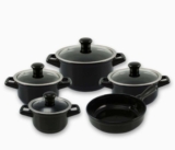 Ceraflame Conjunto Panelas de Cerâmica Duo Smart 5 Peças Preto