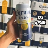 Cerveja Corona Extra Lata 473ml – Pack com 12 unidades