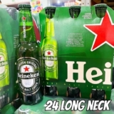 Cerveja Heineken Puro Malte Lager Premium – Long Neck 24 Garrafas de 330ml