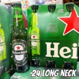 Cerveja Heineken Puro Malte Lager Premium – Long Neck 24 Garrafas de 330ml