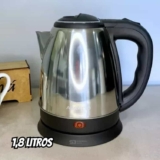 Chaleira Elétrica Agratto 1,8l Ce-01 Pratic Inox Preta