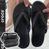Chinelo Crocs Crocband Flip Black/slate Grey