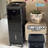 Climatizador de Ar Midea Opções de Temperatura (frio) 3 Velocidades Refrigera Akap1 Preto 110V