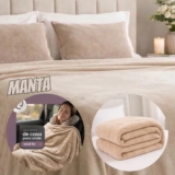 Coberta Manta Soft Casal Microfibra Anti-alérgica Dupla Face