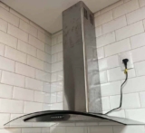 Coifa De Parede Fogatti Slim 80cm Vidro Curvo Inox