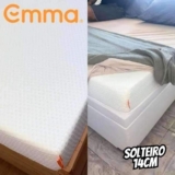 Colchão Solteiro de espuma Emma Basics 14cm – Firme e ortopédico com 5 anos de garantia
