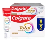 Colgate Creme Dental Total Original Mint, Prevenção Ativa, 90g 6 unidades