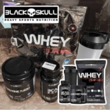 Combo Whey Protein Turbo + Bcaa + Creatina – Black Skull