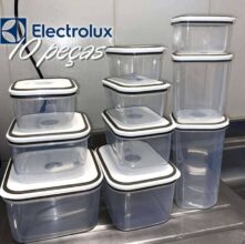 Conjunto 10 Potes Herméticos Com Tampa Easy-open Electrolux