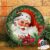 Conjunto com 6 Pratos de Sobremesa Natal Ø21cm